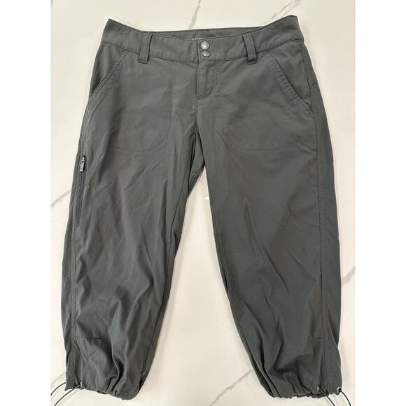 Columbia Omni-Shield Advanced Repellency Gray Capri Pants Women's Sz 2 Hiking - Picture 1 of 10